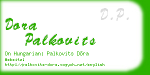 dora palkovits business card